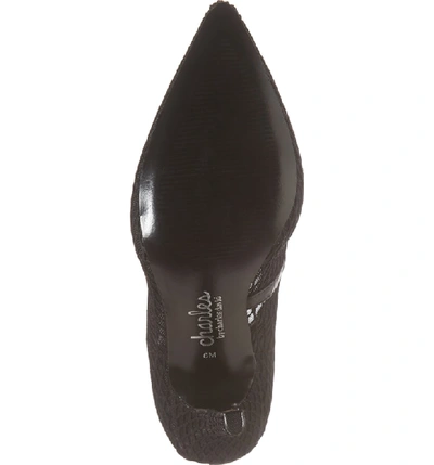 Shop Charles By Charles David Maxx Pointy Toe Pump In Black/ Black Fabric