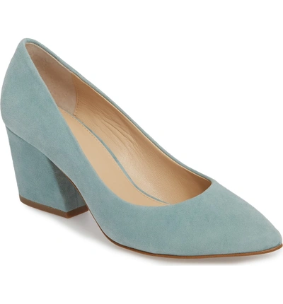 Shop Botkier Stella Pump In Seafoam Suede