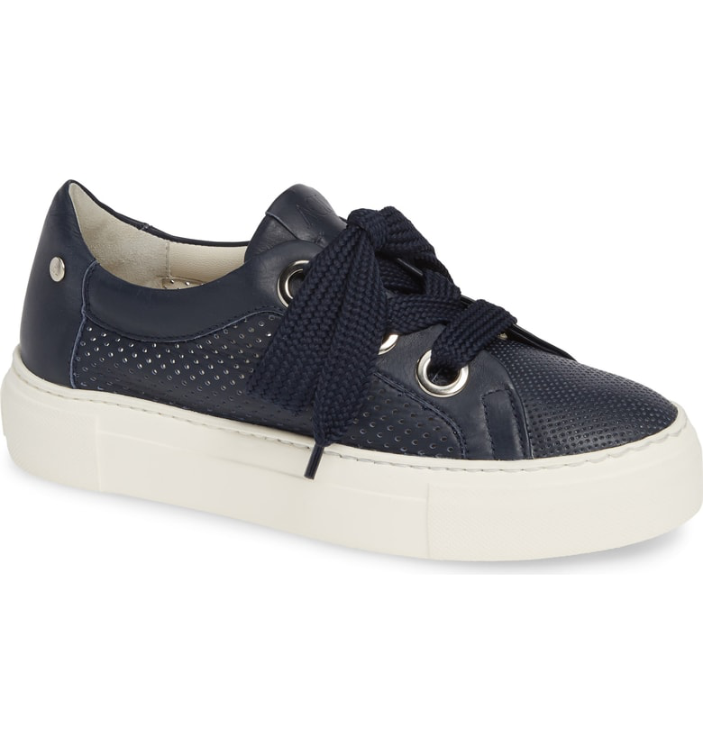 navy platform sneakers