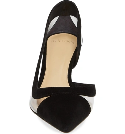 Shop Alexandre Birman Wavee Clear Cap Toe Pump In Black