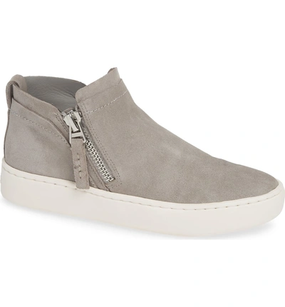 Shop Dolce Vita Tobee Zip Sneaker In Smoke Suede