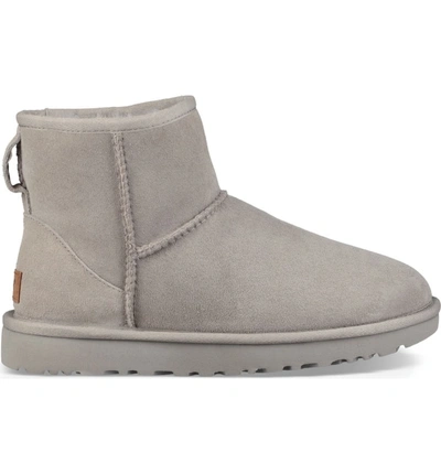 Shop Ugg 'classic Mini Ii' Genuine Shearling Lined Boot In Seal Suede