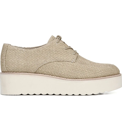 Shop Vince Zina Woven Platform Derby In Natural