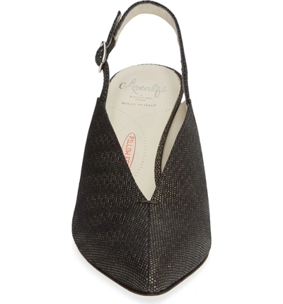 Shop Amalfi By Rangoni Pinerola Slingback Pump In Graphite Leather