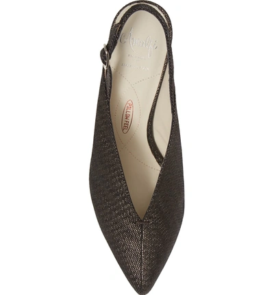 Shop Amalfi By Rangoni Pinerola Slingback Pump In Graphite Leather