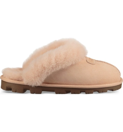 Shop Ugg Genuine Shearling Slipper In Amber Light