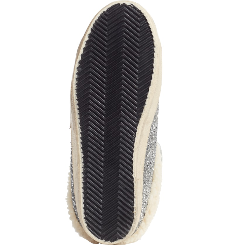 golden goose sabot superstar genuine shearling slide sneaker