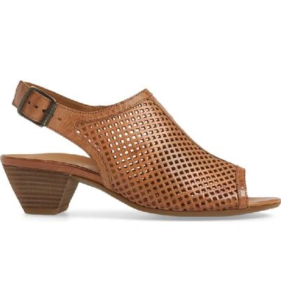 Shop Paul Green Lois Slingback Sandal In Cuoio Leather