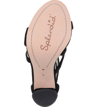 Shop Splendid Stuart Block Heel Sandal In Black Suede