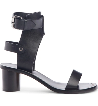 Shop Isabel Marant Jaeryn Buckle Sandal In Black Leather