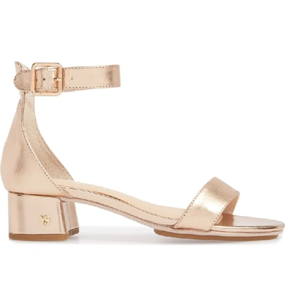 Shop Yosi Samra Daniel Sandal In Rose Gold