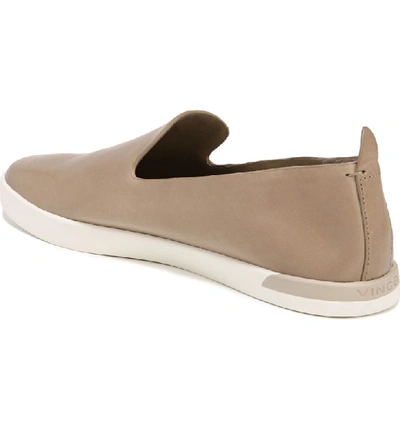 Shop Vince Vero Sneaker In Warm Taupe Matte Leather