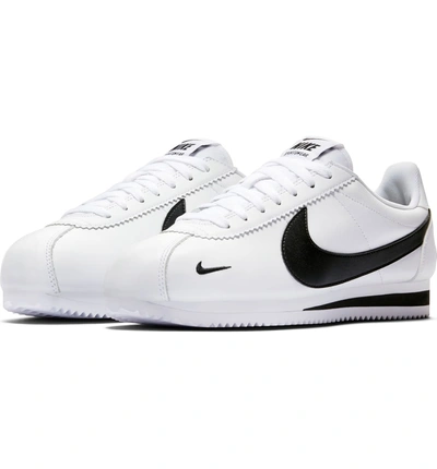 Shop Nike Classic Cortez Premium Sneaker In White/ Black