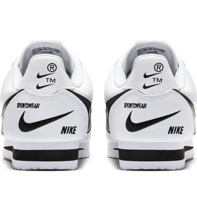 Shop Nike Classic Cortez Premium Sneaker In White/ Black