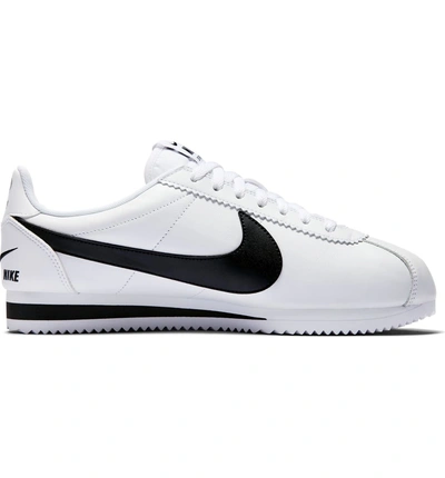 Shop Nike Classic Cortez Premium Sneaker In White/ Black