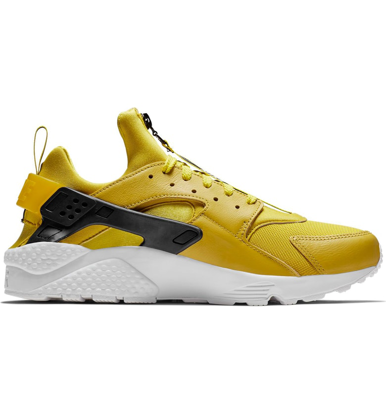 nike huarache yellow zip