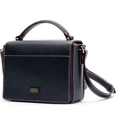 Shop Frances Valentine Mini Midge Leather Crossbody Bag - Black In Ink