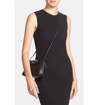 Shop Longchamp Le Pliage - Cuir Crossbody Bag - Black