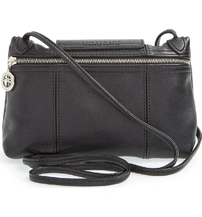 Shop Longchamp Le Pliage - Cuir Crossbody Bag - Black