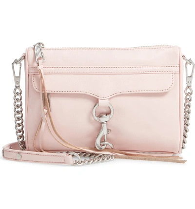 Shop Rebecca Minkoff Mini Mac Convertible Crossbody Bag - Pink In Peony