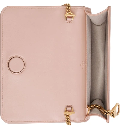 Shop Gucci Leather Shoulder Bag In Perfect Pink