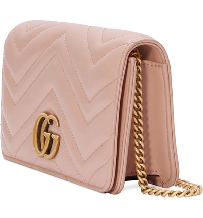 Shop Gucci Leather Shoulder Bag In Perfect Pink