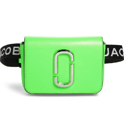 Shop Marc Jacobs Hip Shot Convertible Crossbody Bag - Green In Bright Green