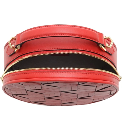 Shop Welden Meridian Leather Crossbody Bag - Red In Dark Red
