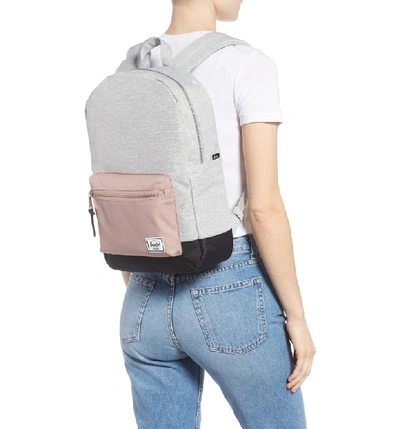 Shop Herschel Supply Co 'settlement Mid Volume' Backpack In Light Grey/ Ash Rose/ Black