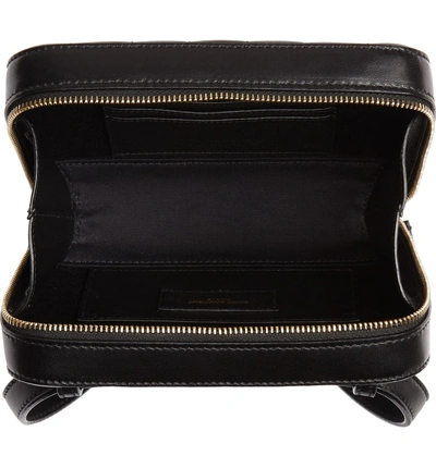 Shop Saint Laurent Vicky Lambskin Leather Belt Bag In Noir