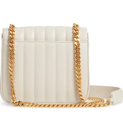 Shop Saint Laurent Medium Vicky Leather Crossbody Bag - Ivory In Cremasoft