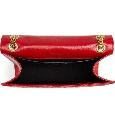 Shop Saint Laurent Medium Cassandra Calfskin Shoulder Bag - Red In Bandana Red