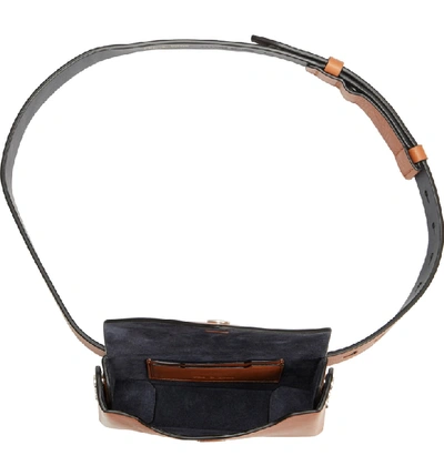Shop Rag & Bone Atlas Leather Belt Bag - Brown In Tan/ Navy