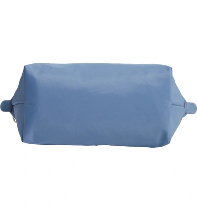 Shop Longchamp Le Pliage Club Small Shoulder Tote - Blue In Blue Mist