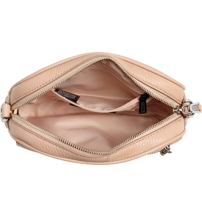 Shop Rebecca Minkoff Blythe Leather Crossbody Bag - Beige In Doe