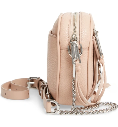 Shop Rebecca Minkoff Blythe Leather Crossbody Bag - Beige In Doe