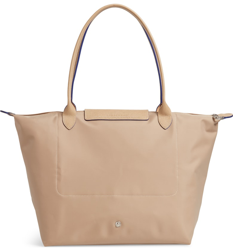 Longchamp Le Pliage Club Large Shoulder Tote In Beige | ModeSens