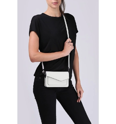 Shop Botkier Cobble Hill Leather Convertible Belt Bag - White In Chalk