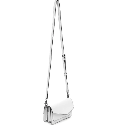 Shop Botkier Cobble Hill Leather Convertible Belt Bag - White In Chalk
