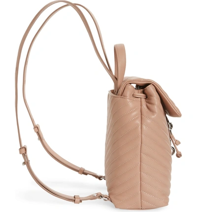 Shop Rebecca Minkoff Edie Quilted Leather Backpack In Doe