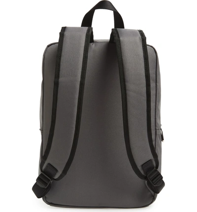 Shop Calvin Klein Slim Square Backpack - Grey In Charcoal