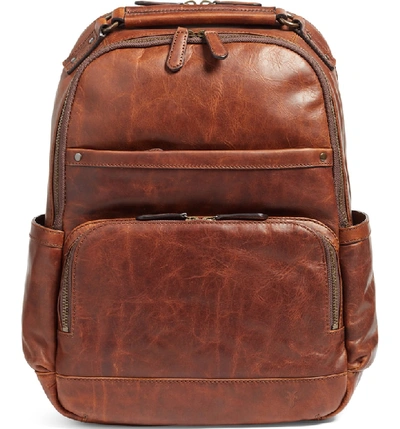 Frye logan Leather Backpack Brown In Cognac ModeSens
