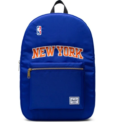 Shop Herschel Supply Co Settlement - Nba Champion Backpack - Blue In New York Knicks