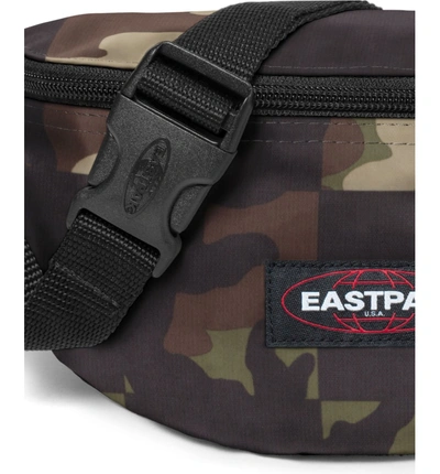 Shop Eastpak Springer Belt Bag - Black In Camopatch Black