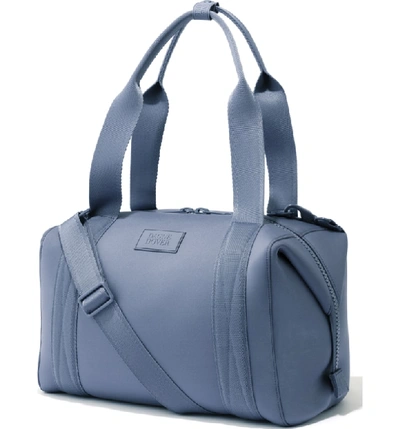 Shop Dagne Dover 365 Medium Landon Neoprene Carryall Duffle Bag - Blue In Ash Blue