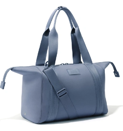 Shop Dagne Dover 365 Medium Landon Neoprene Carryall Duffle Bag - Blue In Ash Blue