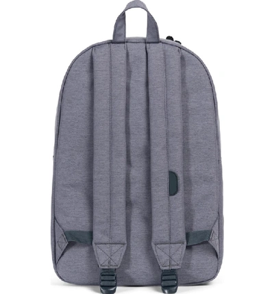 Shop Herschel Supply Co Heritage Backpack - Grey In Mid Grey Crosshatch