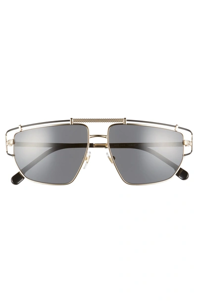 Shop Versace Navigator 57mm Sunglasses - Gold