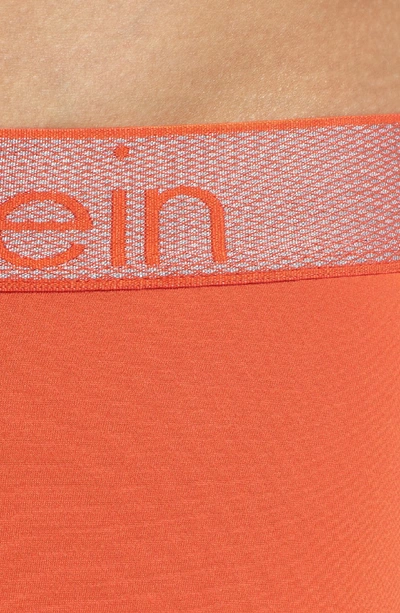 Shop Calvin Klein Customized Stretch Boxer Briefs In Tigerlily
