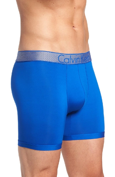 Shop Calvin Klein Customized Stretch Boxer Briefs In Muscari Blue